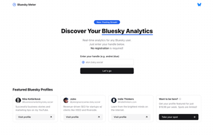 Bluesky Meter screenshot 1
