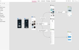 Connect and show relations between each pages in full-view storyboard