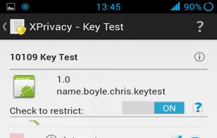 XPrivacy screenshot 2