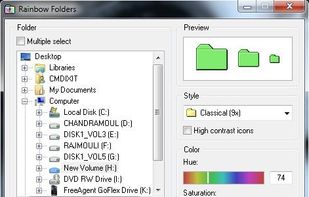 Rainbow Folders screenshot 1