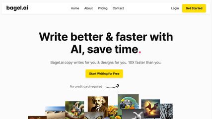 Bagel.ai home page