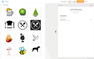 Brisk Menu - Free Restaurant Menu Generator