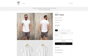 "Find my size" call to action on product page
