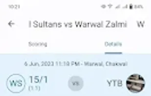 CricM - Live Cricket Scoring screenshot 1