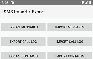 SMS Import / Export screenshot 1