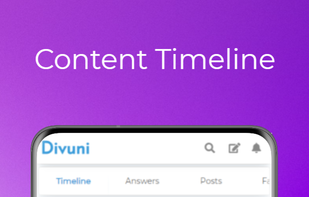A timeline of your content and journay