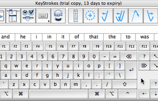 Keystrokes screenshot 1