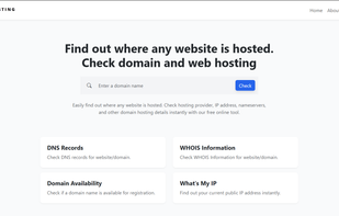Web Hosting Checker