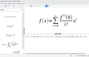 LibreOffice - Math screenshot 1