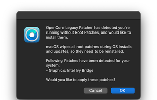 OpenCore Legacy Patcher screenshot 2