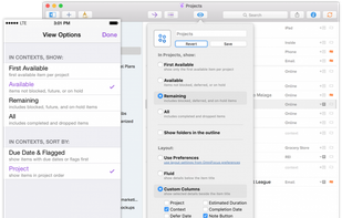 OmniFocus screenshot 2
