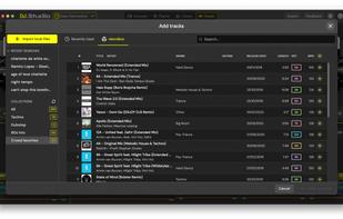 Add tracks from your music library