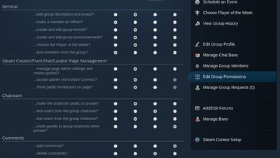Officer Tools (Edit Group Permissions)