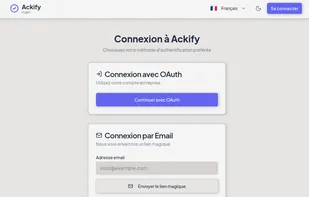 Login with external OIDC or MagicLink
