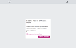 Becoming a patron of an artist