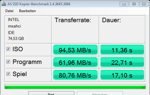 AS SSD Benchmark screenshot 1