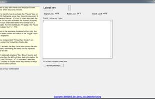 Keyboard Codes Display screenshot 1