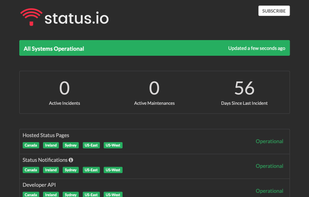 Status.io screenshot 2