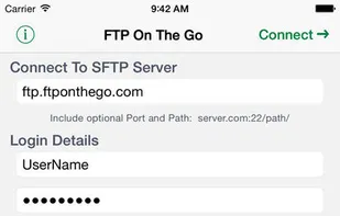 FTP On The Go screenshot 1