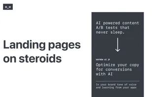 Landing pages on steroids