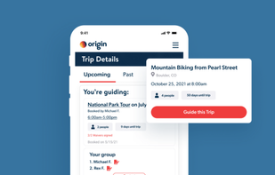 Origin booking platform screenshot 2