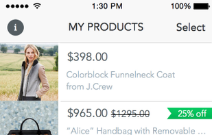 View, Share + Tap to purchase any of your tracked products in PoachIt's iOS or Android app