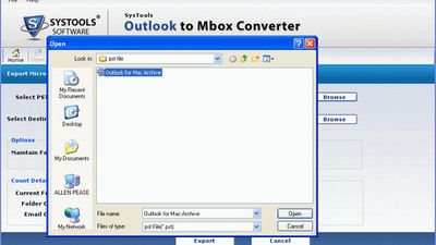 Insert the Outlook PST file to begin the conversion.