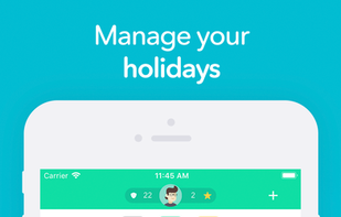 Manage and book holidays