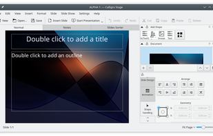 Calligra Stage screenshot 1