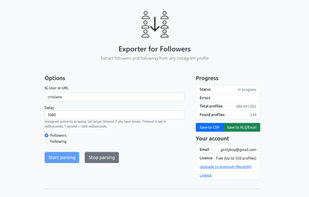 IG Exporter screenshot 1