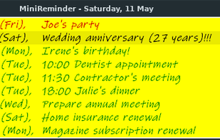 MiniReminder screenshot 1