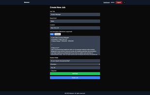Post a job (recruiter mode)