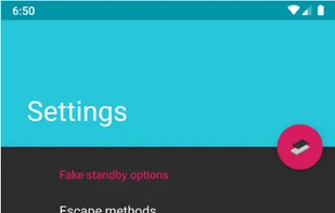 The main menu of the app