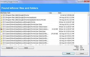 Leftover Files & Folders