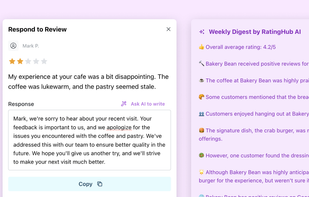 RatingHub AI screenshot