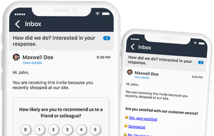 Turn emails into simple survey invites. A smoother survey process that attracts more responses