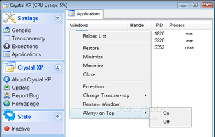 Crystal XP screenshot 2