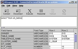 DBInspect screenshot 1