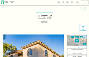 Property listing page