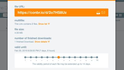 View the number of downloads of each file.