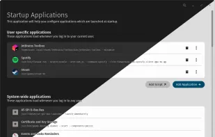 Startup Configuration screenshot 1