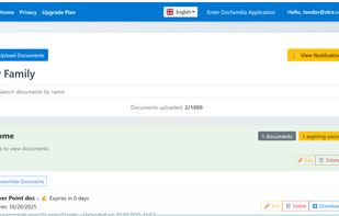 List the documents uploaded