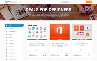 TuwiDeals.com Homepage - Graphicdesing Deals