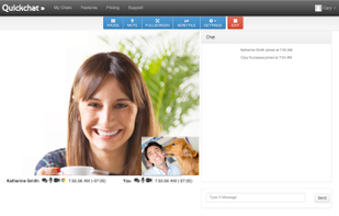 Quickchat lets you have a realtime HD-video chat with anyone right in your web browser. There is no application or plugin to download and install. It is the fastest way to start talking to anyone using a computer.