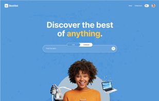Bestlist homepage. 