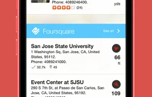 See the nearest results from all services in one place