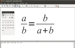 LibreOffice - Math screenshot 3