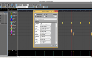 DrumThrash - Export To Midi
