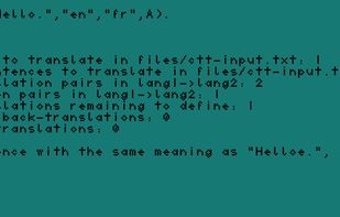 The Cultural Translation Tool in the Mac terminal.