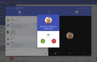 Over the internet calls and video conferences